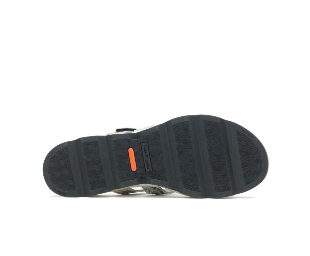 Women Sandals | Hush Puppies Andi Slide Snake Leatherblack