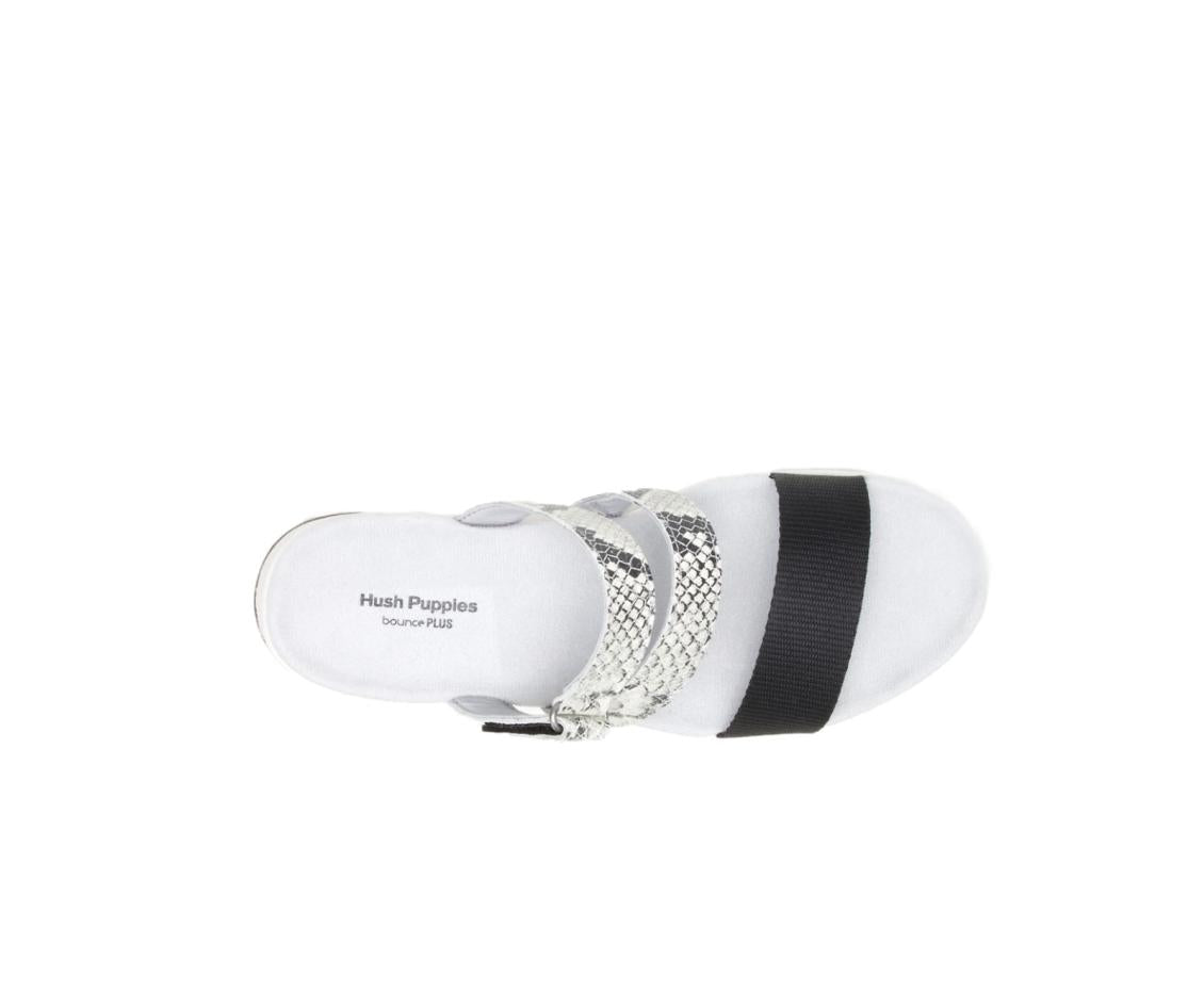 Women Sandals | Hush Puppies Andi Slide Snake Leatherblack