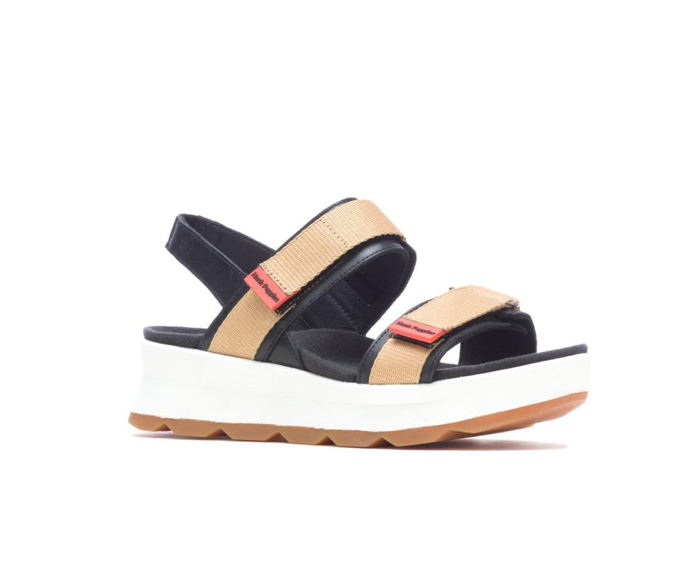 Women Sandals | Hush Puppies Andi Slingback Sandal Black Leathertan
