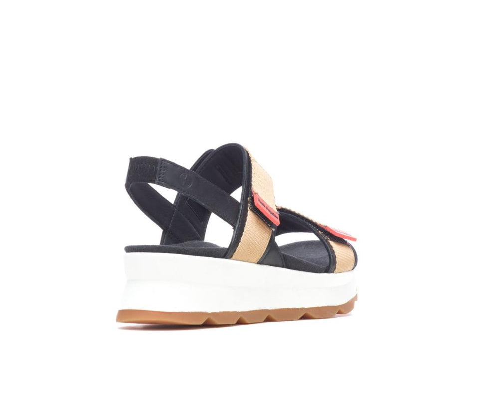 Women Sandals | Hush Puppies Andi Slingback Sandal Black Leathertan