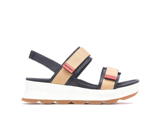 Women Sandals | Hush Puppies Andi Slingback Sandal Black Leathertan