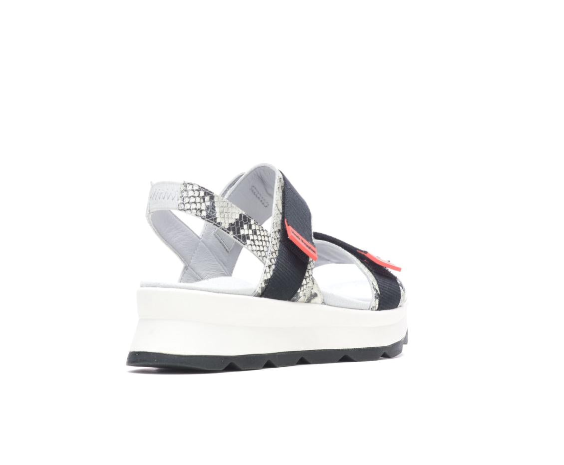 Women Sandals | Hush Puppies Andi Slingback Sandal Snake Leatherblack