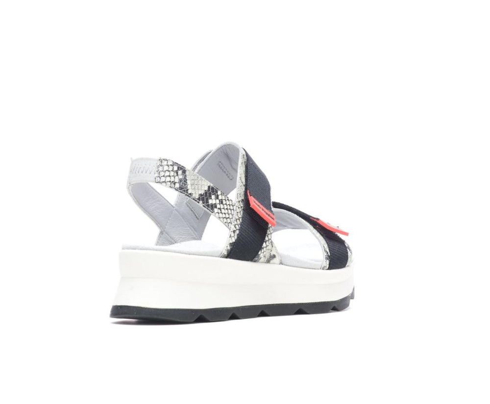 Women Sandals | Hush Puppies Andi Slingback Sandal Snake Leatherblack