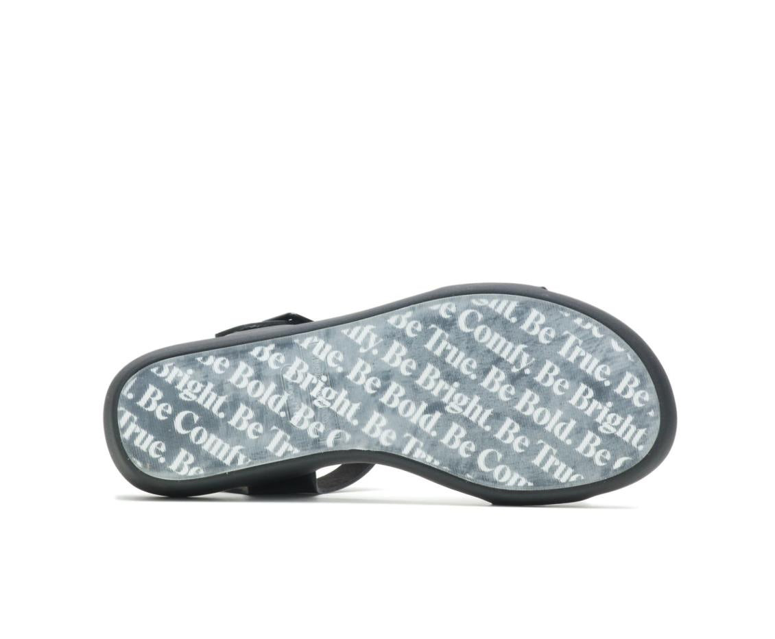 Women Sandals | Hush Puppies Brite Jells Quarter Strap Sandal Black