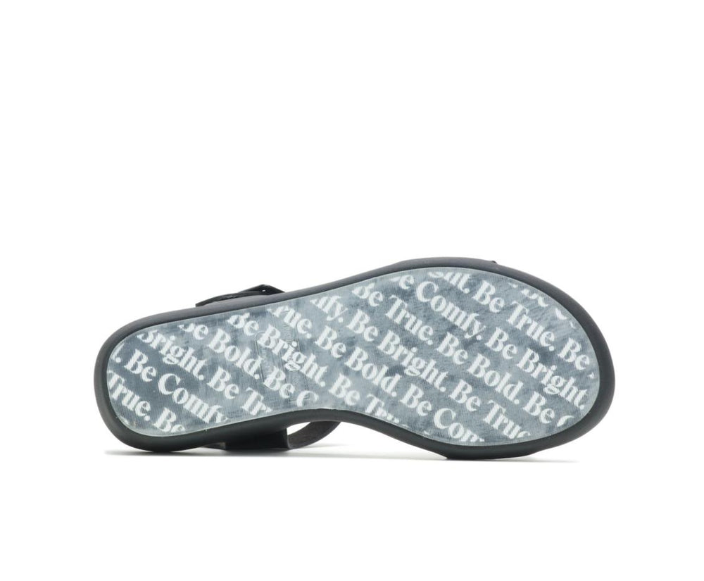 Women Sandals | Hush Puppies Brite Jells Quarter Strap Sandal Black
