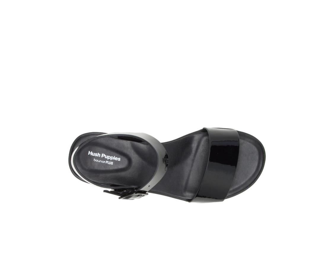 Women Sandals | Hush Puppies Brite Jells Quarter Strap Sandal Black