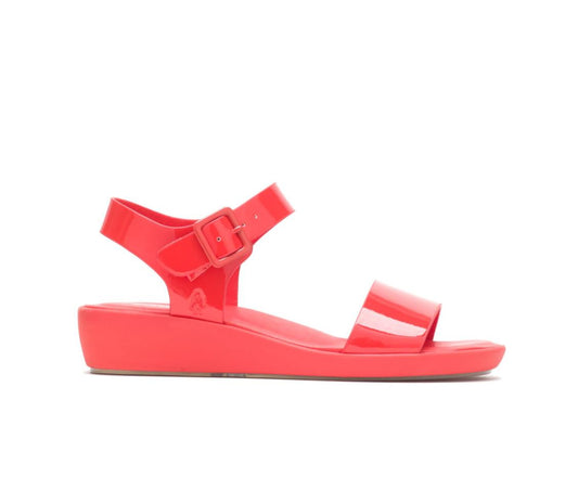 Women Sandals | Hush Puppies Brite Jells Quarter Strap Sandal Fiesta Red