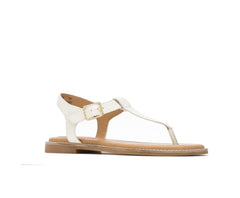 Women Sandals | Hush Puppies Lexi Toepost Ivory Leather
