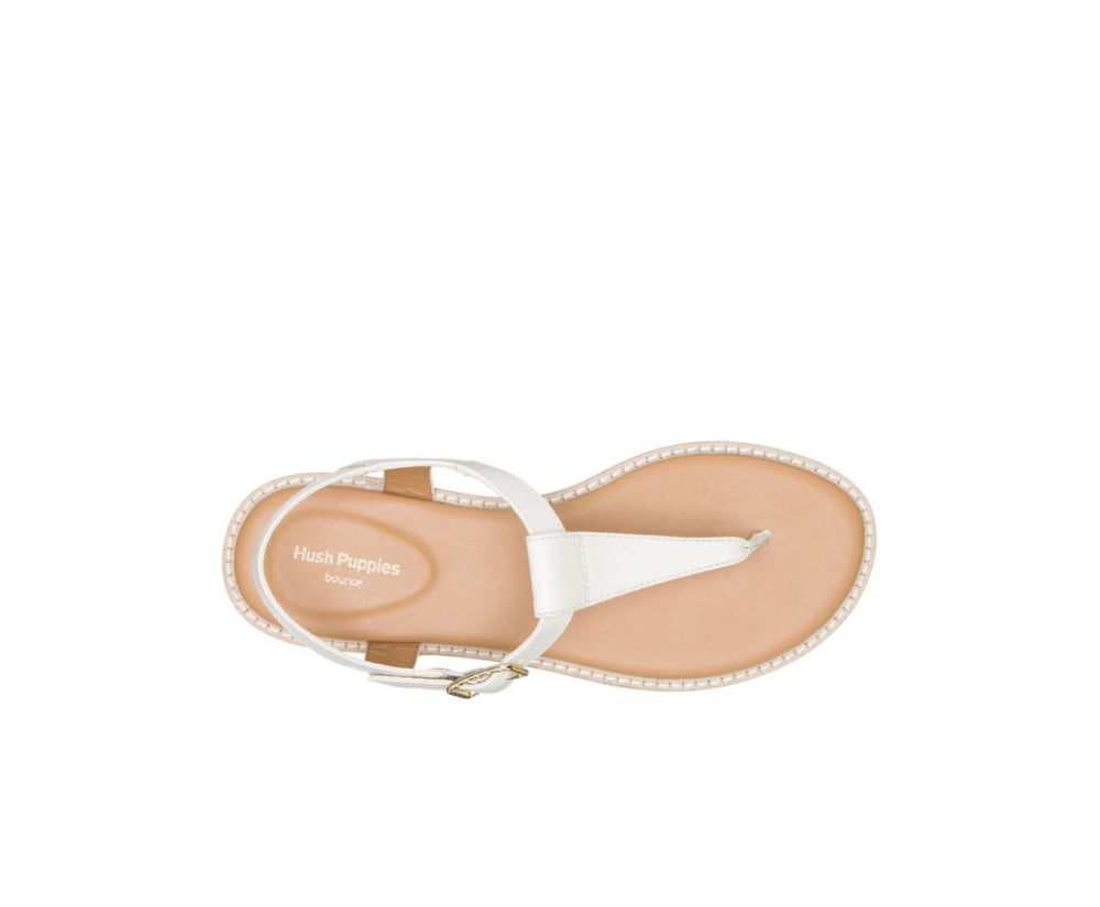 Women Sandals | Hush Puppies Lexi Toepost Ivory Leather