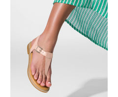 Women Sandals | Hush Puppies Lexi Toepost Ivory Leather