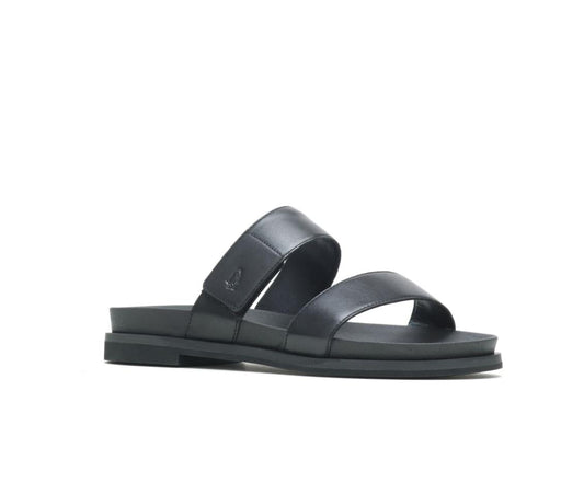 Women Sandals | Hush Puppies Lilly 2 Band Slide Black Leather