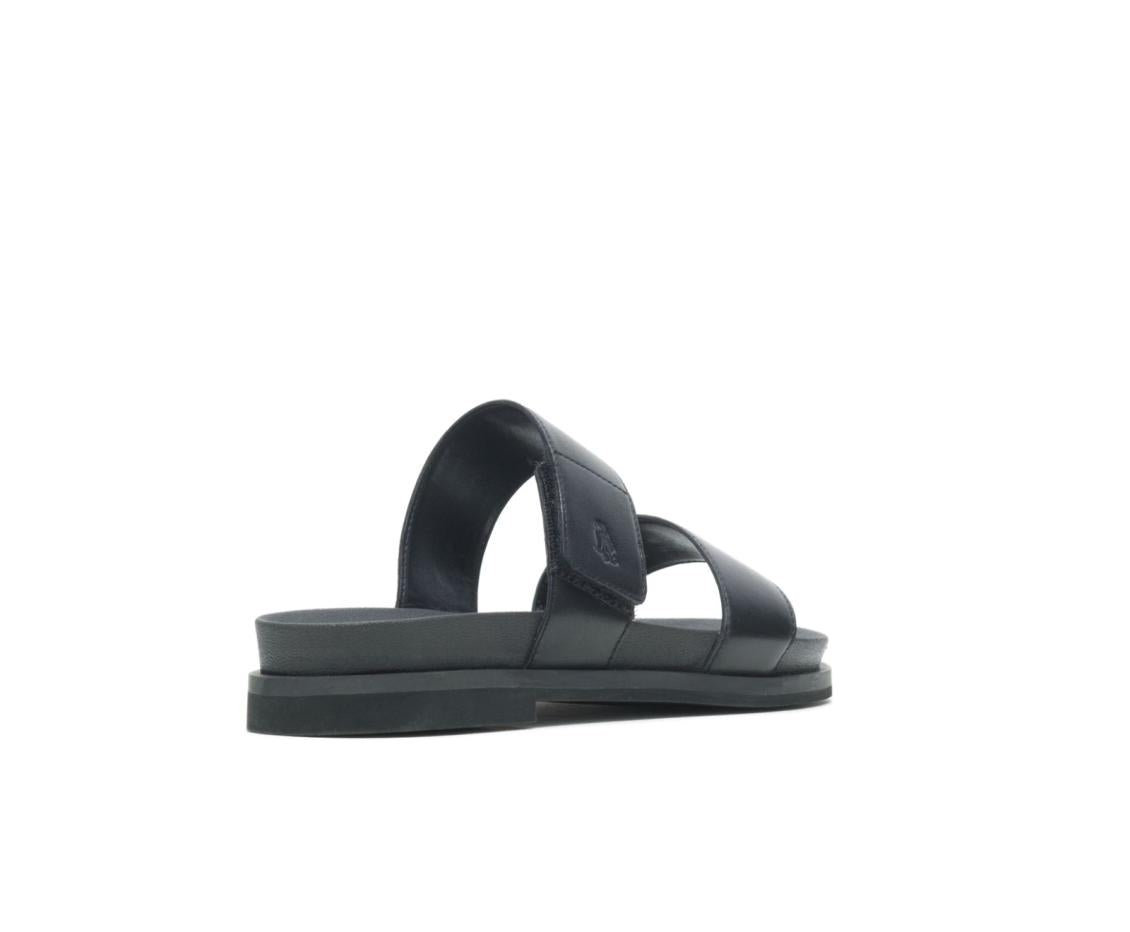 Women Sandals | Hush Puppies Lilly 2 Band Slide Black Leather