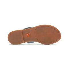 Women Sandals | Hush Puppies Lilly 2 Band Slide Blue Dusk Nubuck