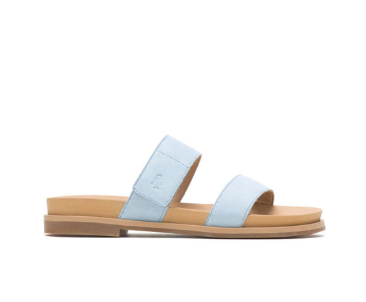 Women Sandals | Hush Puppies Lilly 2 Band Slide Blue Dusk Nubuck
