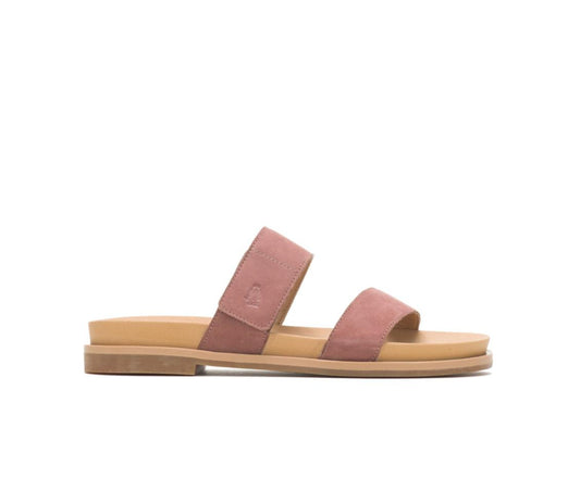 Women Sandals | Hush Puppies Lilly 2 Band Slide Cognac Nubuck