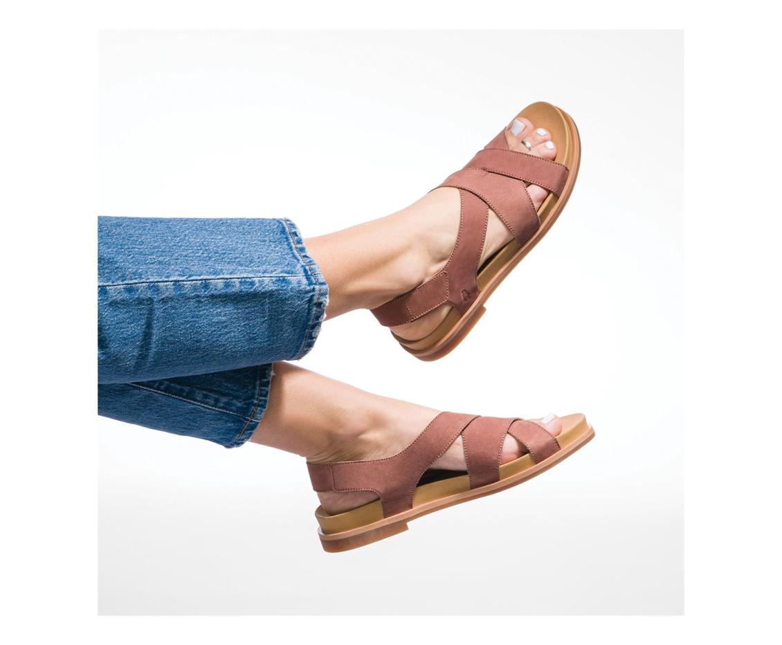 Women Sandals | Hush Puppies Lilly Criss Cross Sandal Black Leather