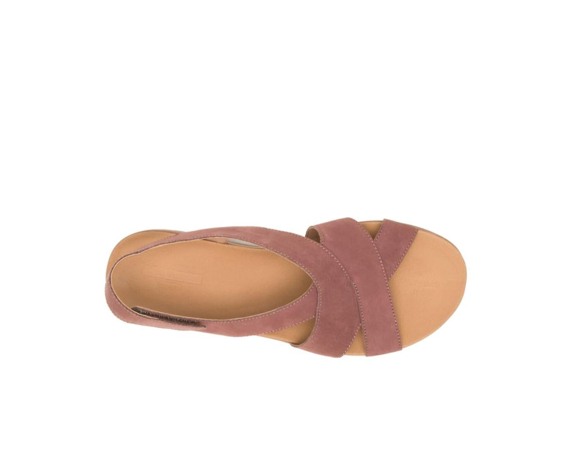 Women Sandals | Hush Puppies Lilly Criss Cross Sandal Cognac Nubuck