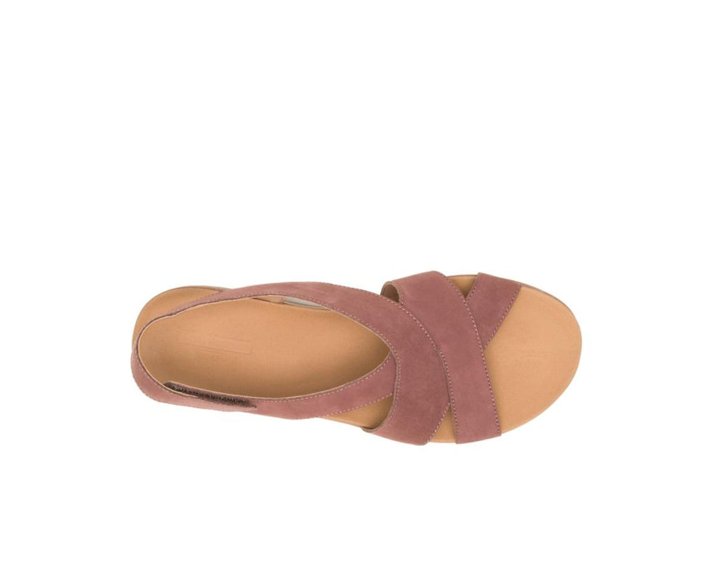 Women Sandals | Hush Puppies Lilly Criss Cross Sandal Cognac Nubuck