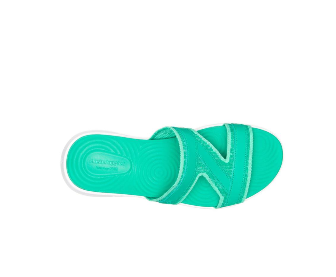 Women Sandals | Hush Puppies Willa Knit Slide Deep Green Knit