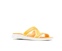 Women Sandals | Hush Puppies Willa Knit Slide Goldenrod Leather