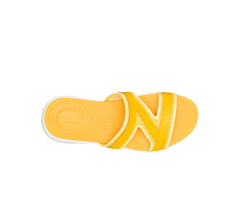 Women Sandals | Hush Puppies Willa Knit Slide Goldenrod Leather