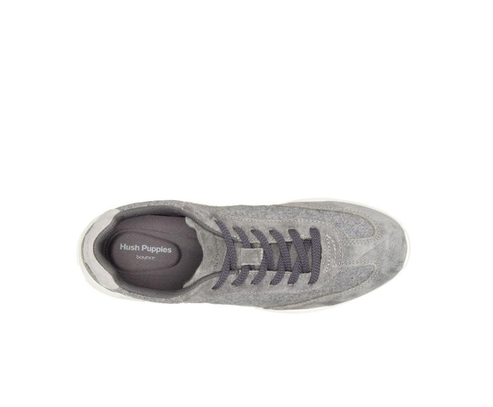 Women Sneakers | Hush Puppies Cassidy Sneaker Dark Grey Suedewool