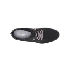 Women Sneakers | Hush Puppies Everyday Lace Up Black Nubuck
