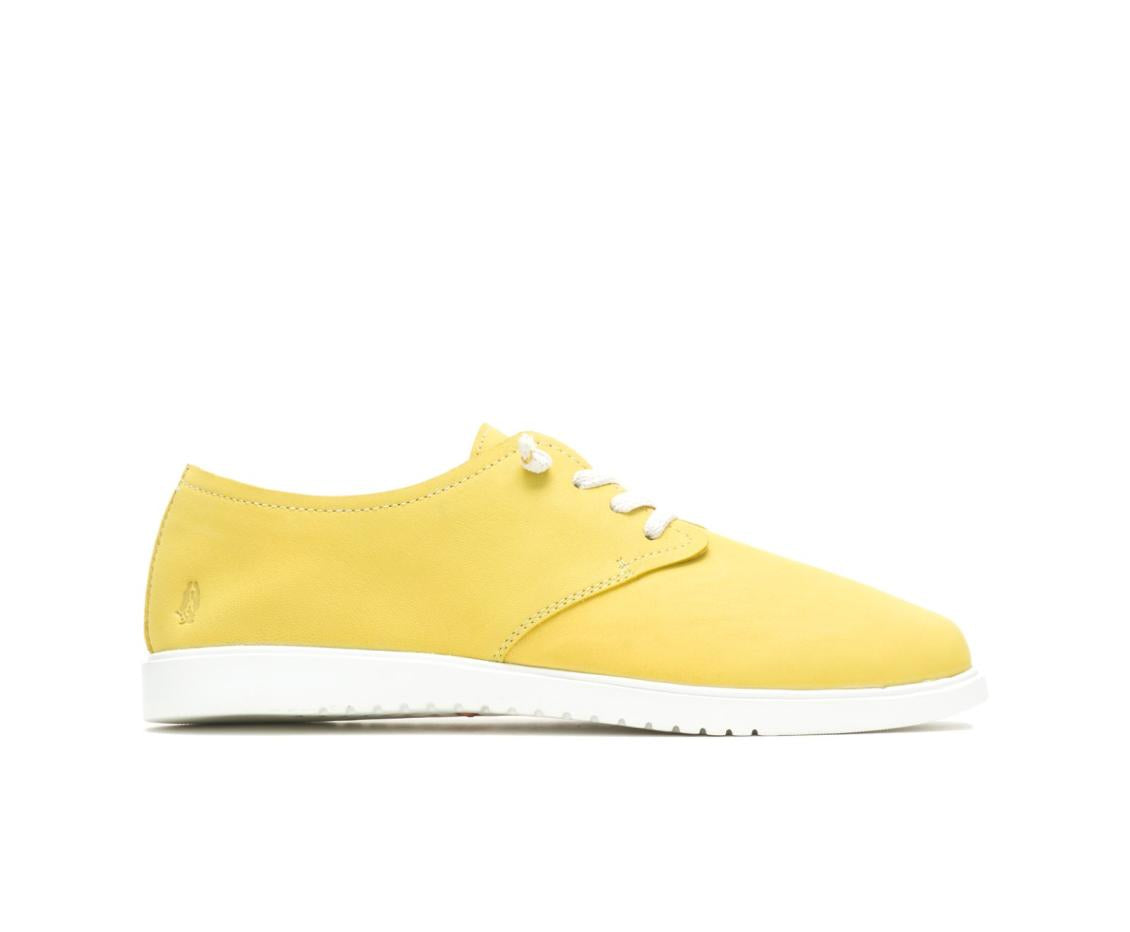 Women Sneakers | Hush Puppies Everyday Lace Up Sun Yellow Nubuck