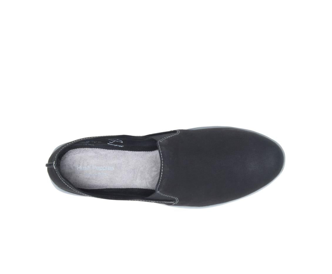 Women Sneakers | Hush Puppies Everyday Slip-On Black Nubuck