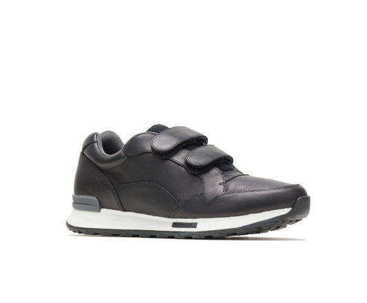 Women Sneakers | Hush Puppies Jenna 2Strap Jogger Black Leather