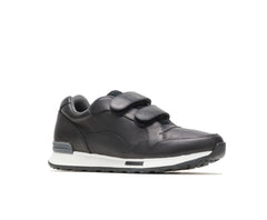 Women Sneakers | Hush Puppies Jenna 2Strap Jogger Black Leather