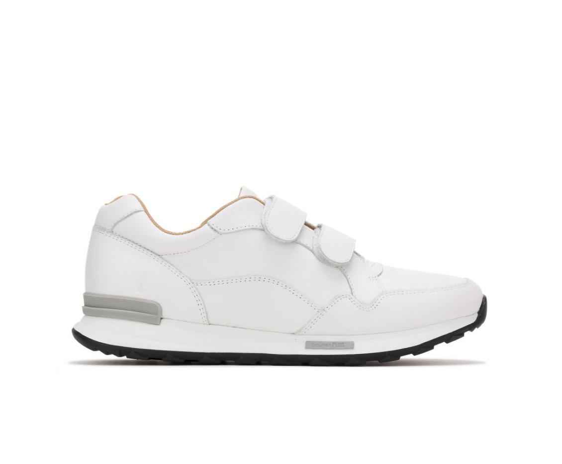 Women Sneakers | Hush Puppies Jenna 2Strap Jogger White Leather