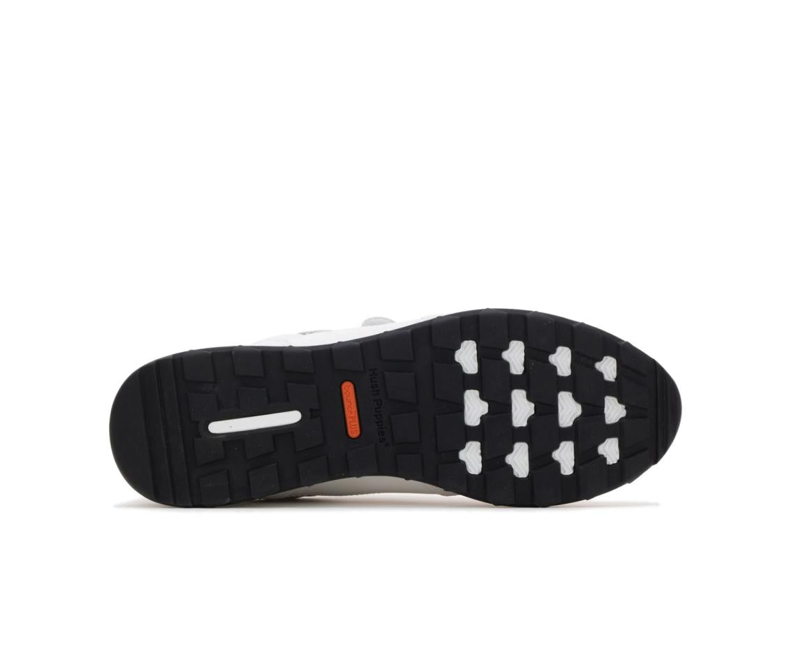 Women Sneakers | Hush Puppies Jenna 2Strap Jogger White Leather