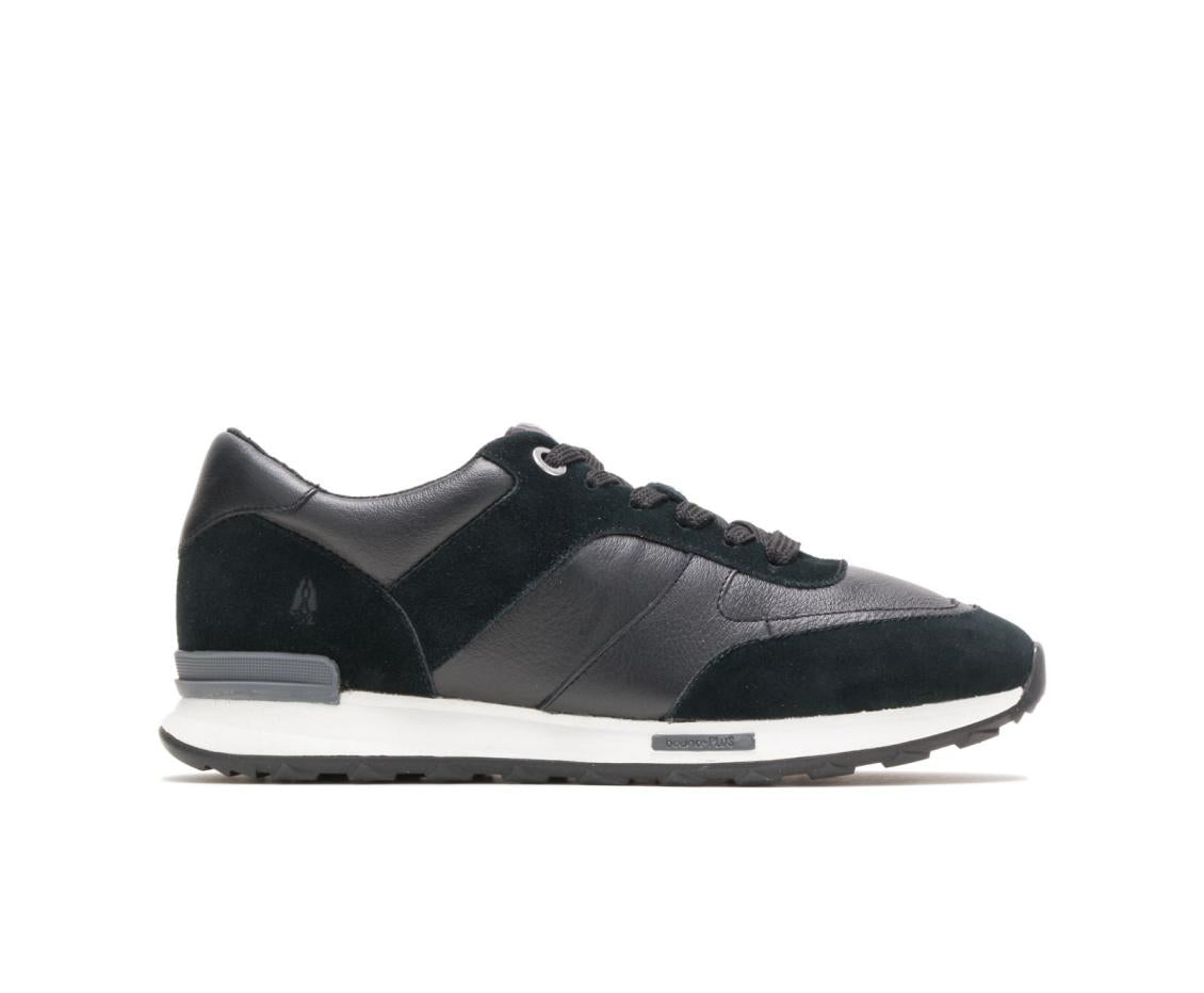 Women Sneakers | Hush Puppies Jenna Jogger Black Leather