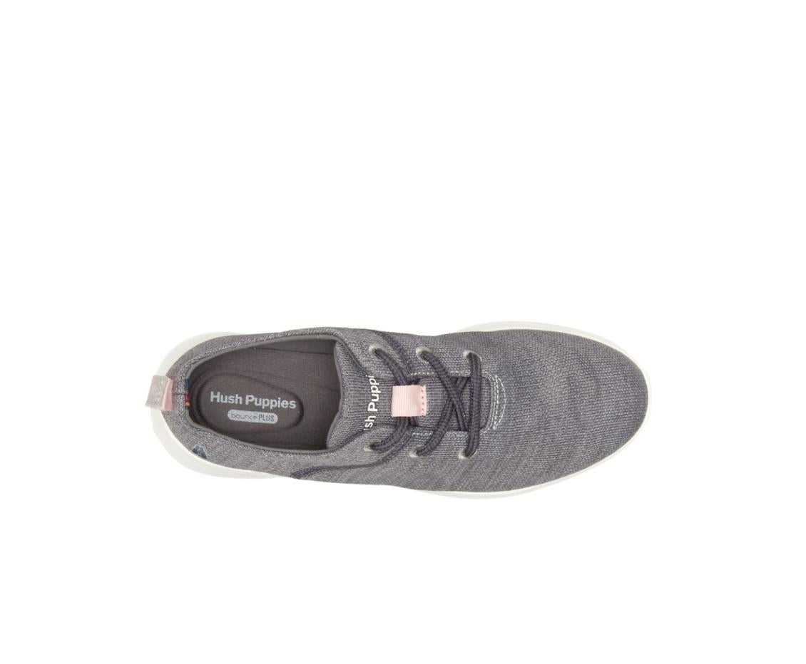 Women Sneakers | Hush Puppies Makenna Lace Up Grey Multi Heathered