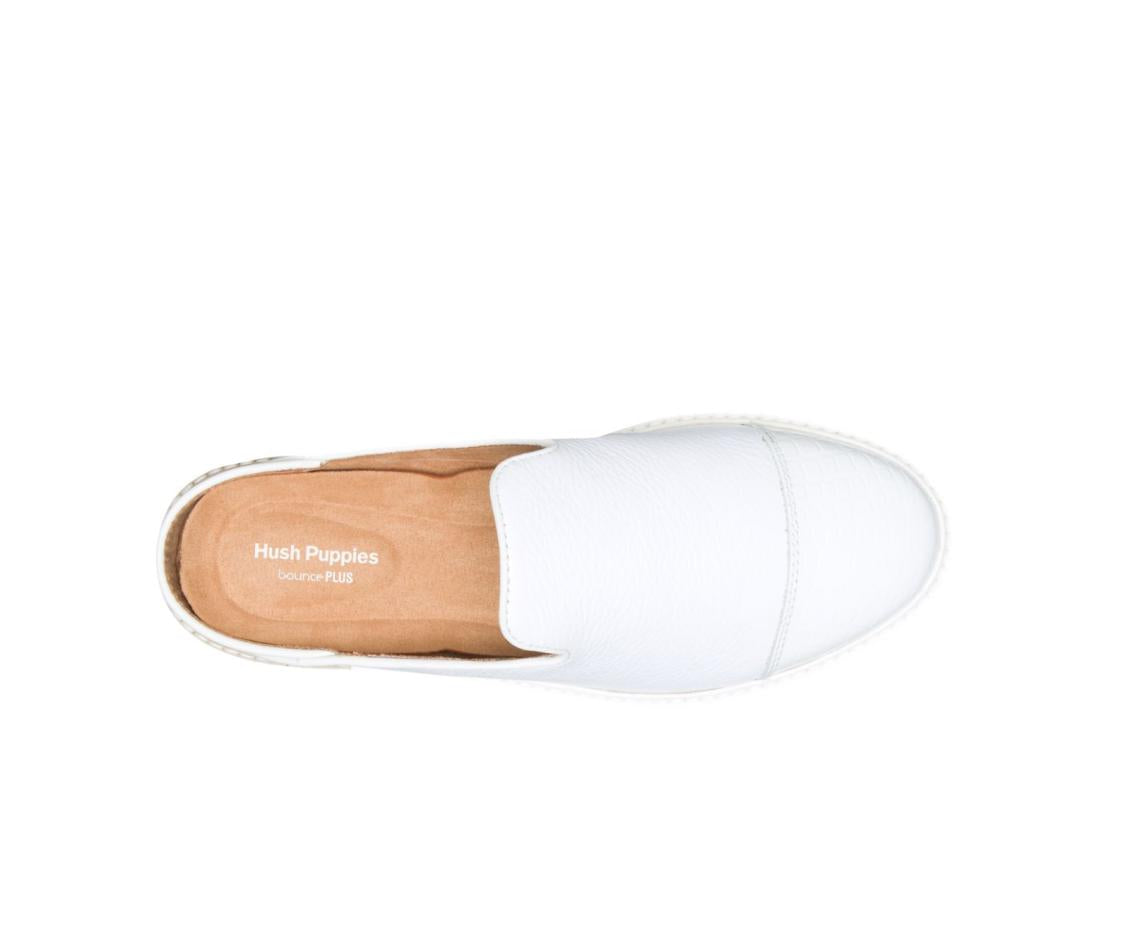 Women Sneakers | Hush Puppies Sabine Mule White Leather