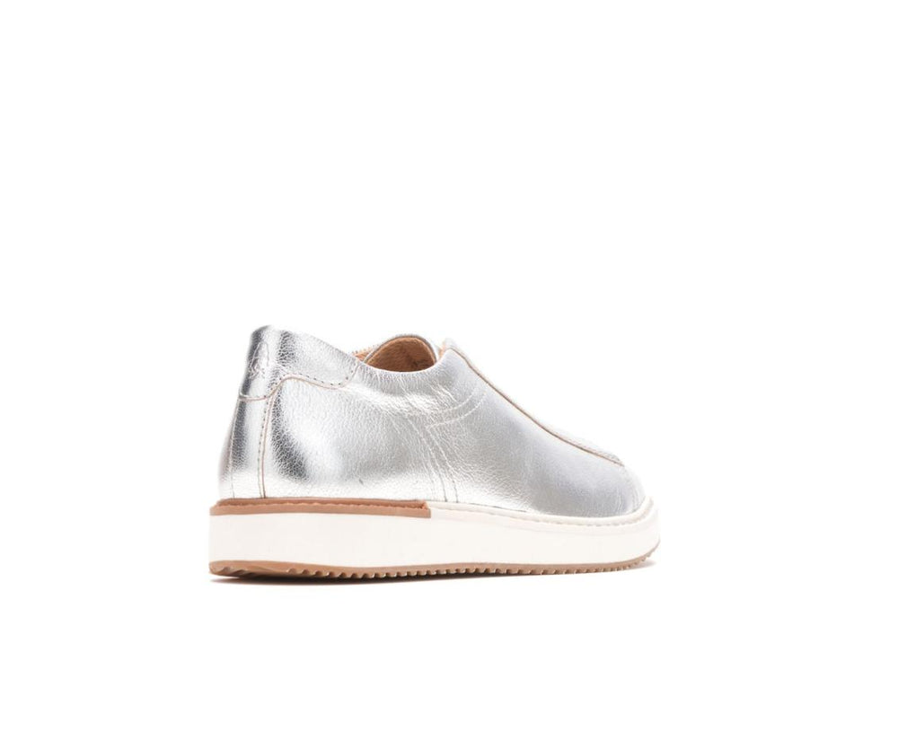 Women Sneakers | Hush Puppies Sabine Sneaker Silver Metallic Leather