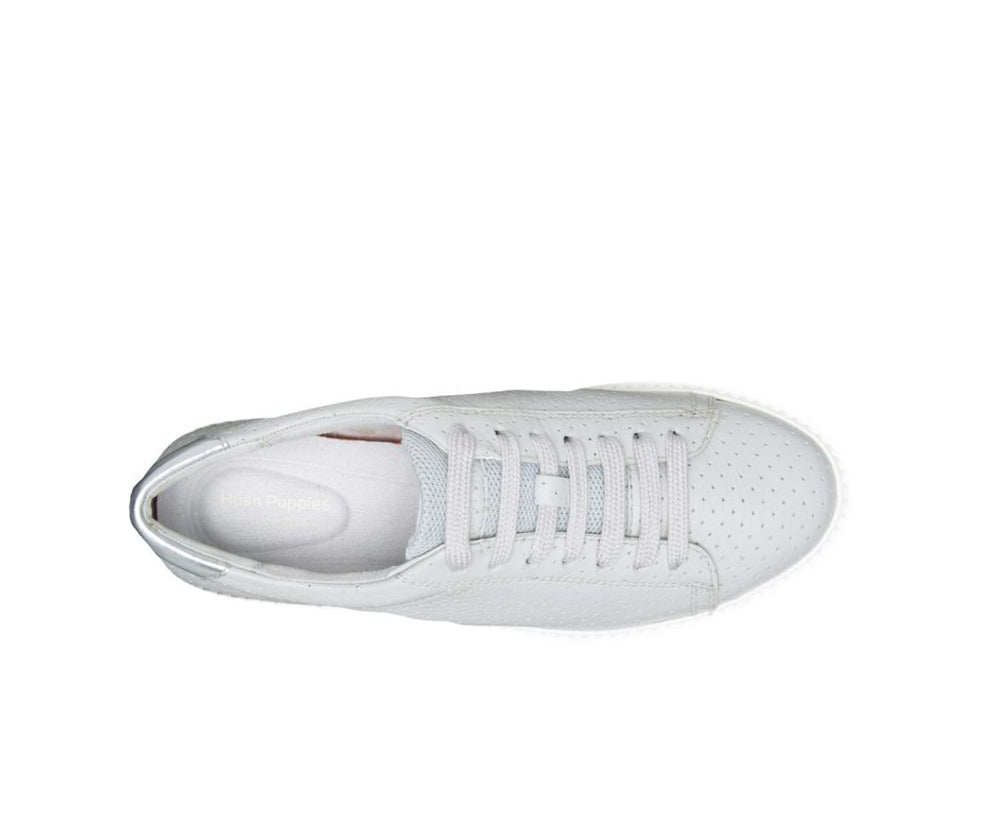 Women Sneakers | Hush Puppies Sabine Sneaker Vapor Grey Perf Leather