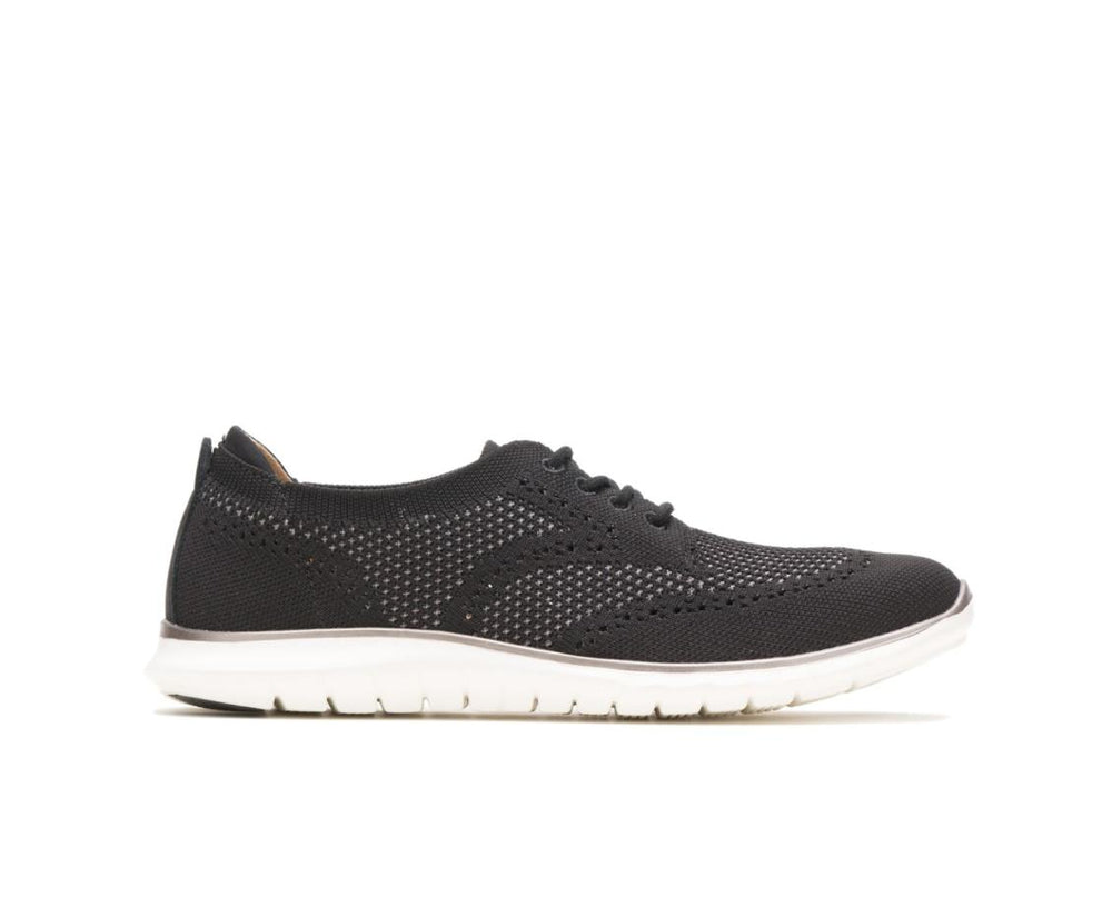 Women Sneakers | Hush Puppies Tricia Wingtip Knit Black Knit