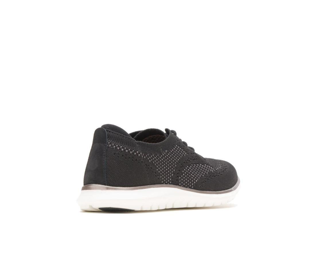 Women Sneakers | Hush Puppies Tricia Wingtip Knit Black Knit