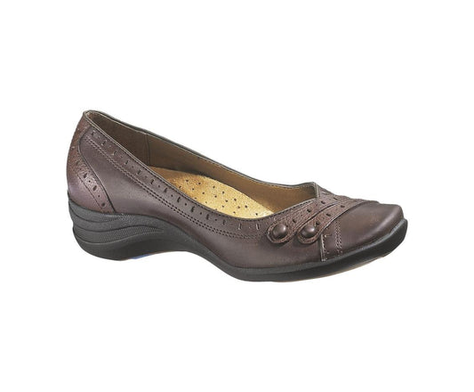 Women Walking Shoes | Hush Puppies Burlesque Dark Brown Leather