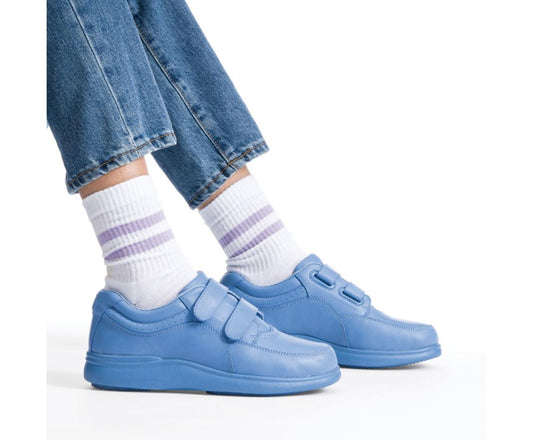 Women Walking Shoes | Hush Puppies Power Walker Ii Blue Surf Leather