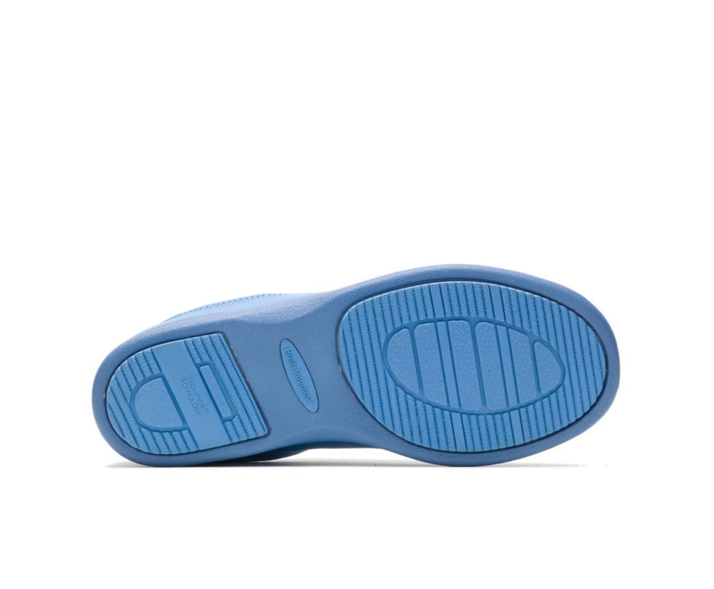 Women Walking Shoes | Hush Puppies Power Walker Surf Blue Leather