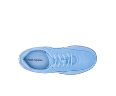 Women Walking Shoes | Hush Puppies Power Walker Surf Blue Leather